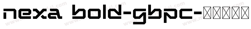 nexa bold-gbpc字体转换